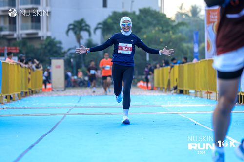 Race photo from Nu Skin Run 10K
