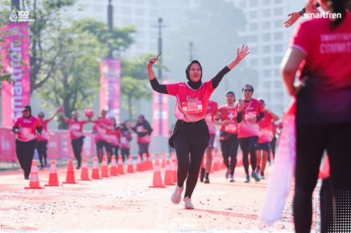 Race photo from Smartfren Run 2025 