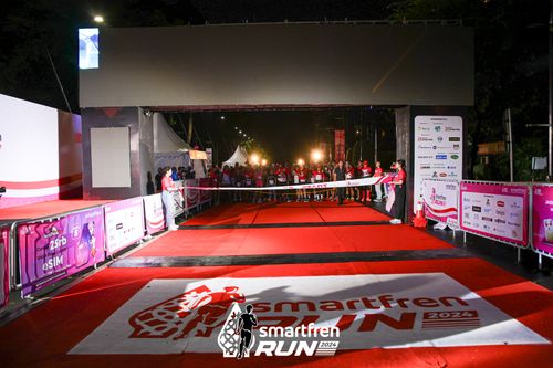 Race photo from Smartfren Run 2024