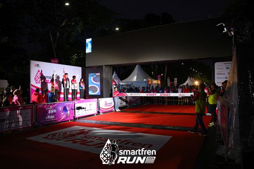 Race photo from Smartfren Run 2024