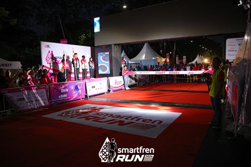 Race photo from Smartfren Run 2024