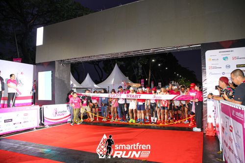 Race photo from Smartfren Run 2024