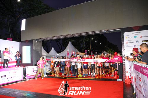 Race photo from Smartfren Run 2024