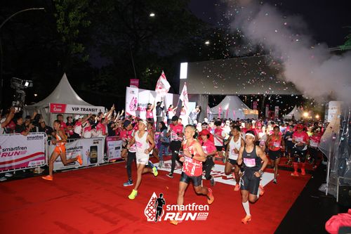Race photo from Smartfren Run 2024