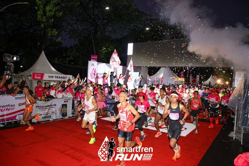 Race photo from Smartfren Run 2024