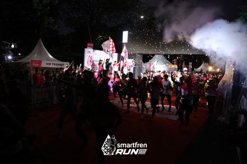 Race photo from Smartfren Run 2024