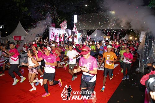 Race photo from Smartfren Run 2024