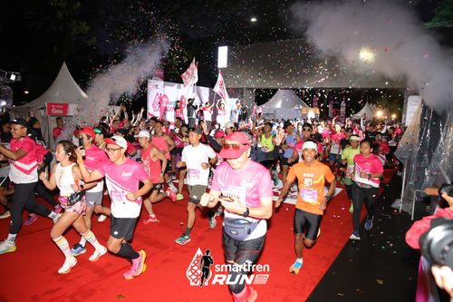 Race photo from Smartfren Run 2024