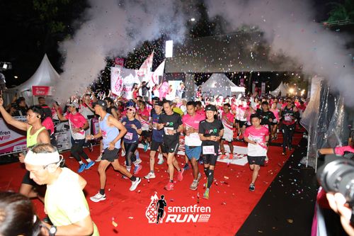 Race photo from Smartfren Run 2024