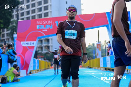 Race photo from Nu Skin Run 10K