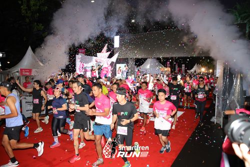Race photo from Smartfren Run 2024