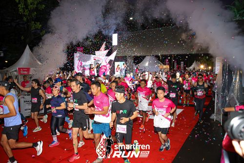 Race photo from Smartfren Run 2024