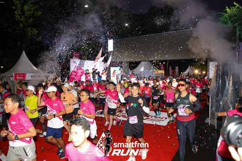 Race photo from Smartfren Run 2024