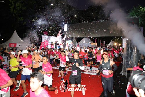 Race photo from Smartfren Run 2024