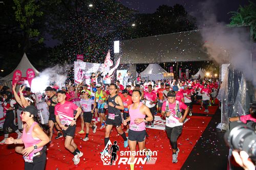 Race photo from Smartfren Run 2024