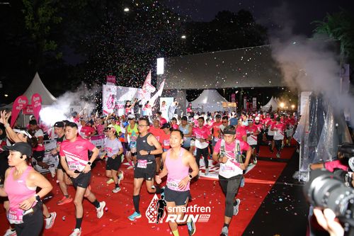 Race photo from Smartfren Run 2024