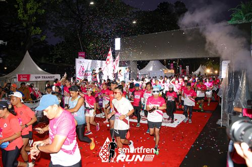 Race photo from Smartfren Run 2024
