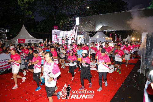 Race photo from Smartfren Run 2024