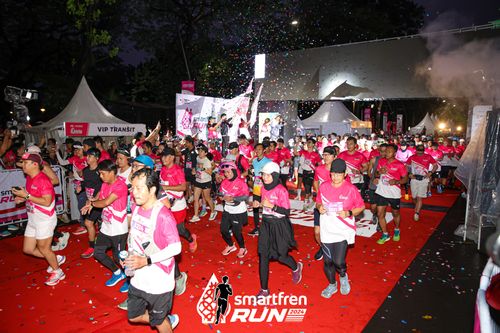 Race photo from Smartfren Run 2024