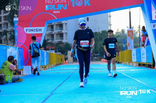 Race photo from Nu Skin Run 10K