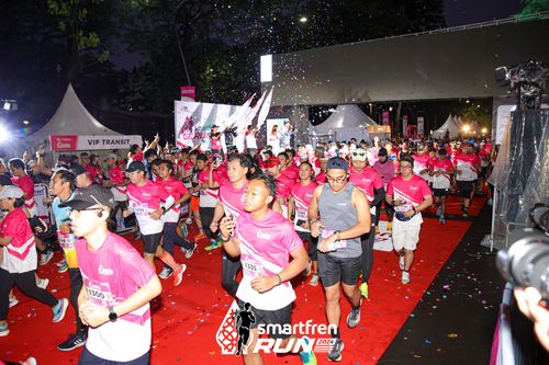 Race photo from Smartfren Run 2024