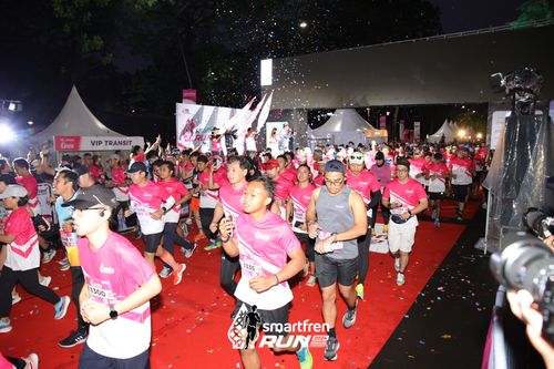 Race photo from Smartfren Run 2024