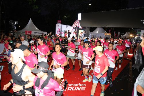 Race photo from Smartfren Run 2024