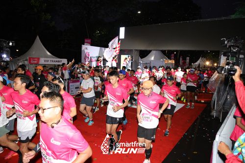 Race photo from Smartfren Run 2024