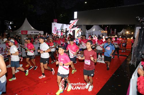 Race photo from Smartfren Run 2024