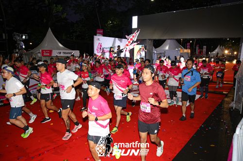 Race photo from Smartfren Run 2024