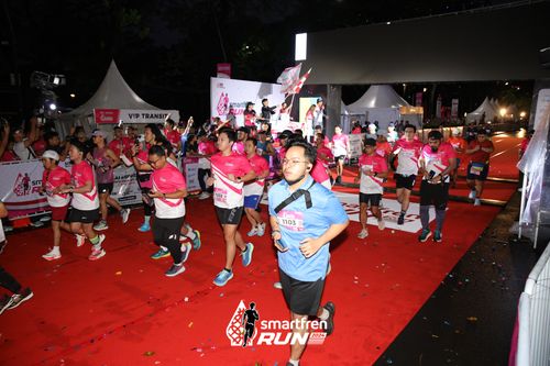 Race photo from Smartfren Run 2024