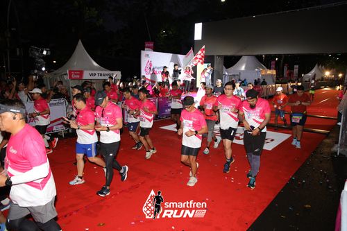 Race photo from Smartfren Run 2024