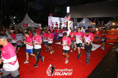Race photo from Smartfren Run 2024