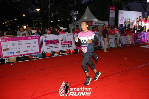 Race photo from Smartfren Run 2024