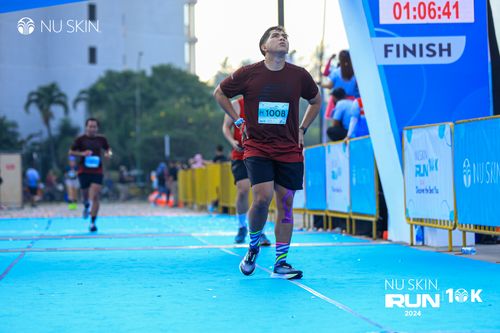Race photo from Nu Skin Run 10K