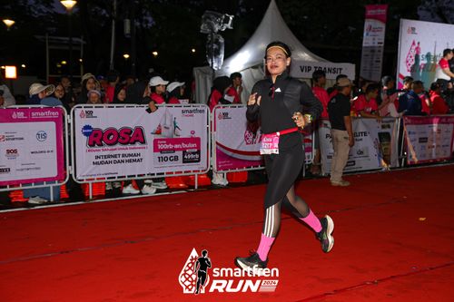 Race photo from Smartfren Run 2024