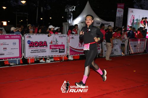 Race photo from Smartfren Run 2024
