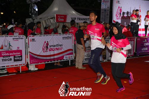 Race photo from Smartfren Run 2024