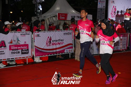 Race photo from Smartfren Run 2024