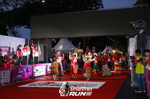 Race photo from Smartfren Run 2024