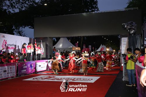 Race photo from Smartfren Run 2024