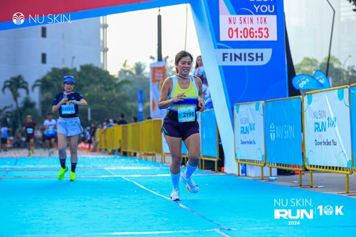 Race photo from Nu Skin Run 10K