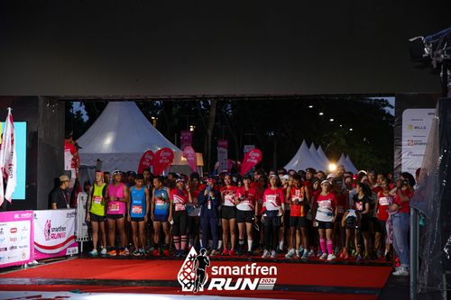 Race photo from Smartfren Run 2024