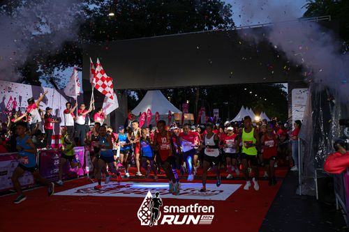 Race photo from Smartfren Run 2024