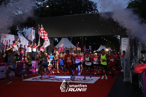 Race photo from Smartfren Run 2024