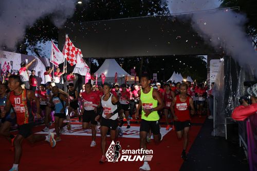 Race photo from Smartfren Run 2024