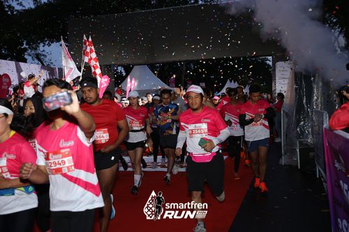 Race photo from Smartfren Run 2024