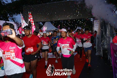 Race photo from Smartfren Run 2024