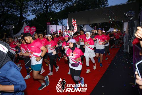 Race photo from Smartfren Run 2024