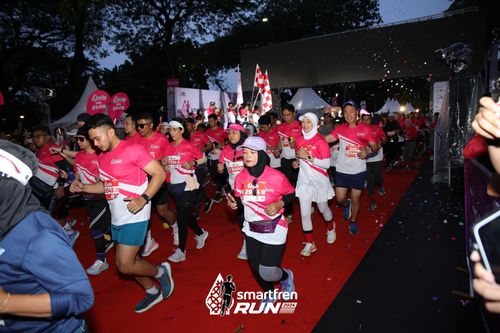 Race photo from Smartfren Run 2024